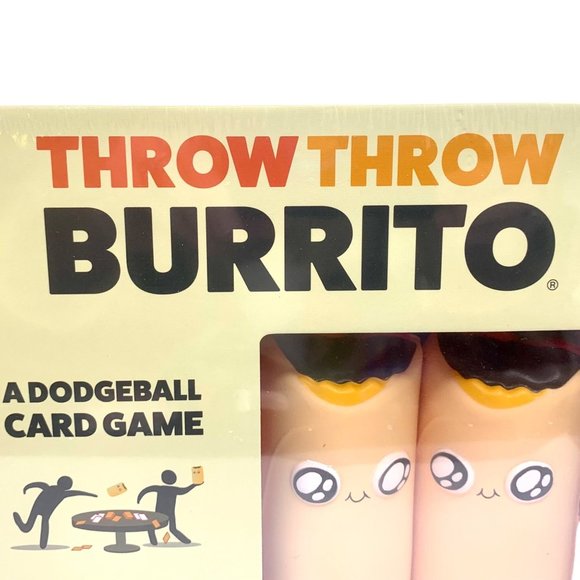 Throw Throw Burrito Dodgeball Card Game Exploding Kittens Factory Sealed Box New - Picture 2 of 10